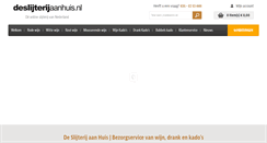 Desktop Screenshot of deslijterijaanhuis.nl
